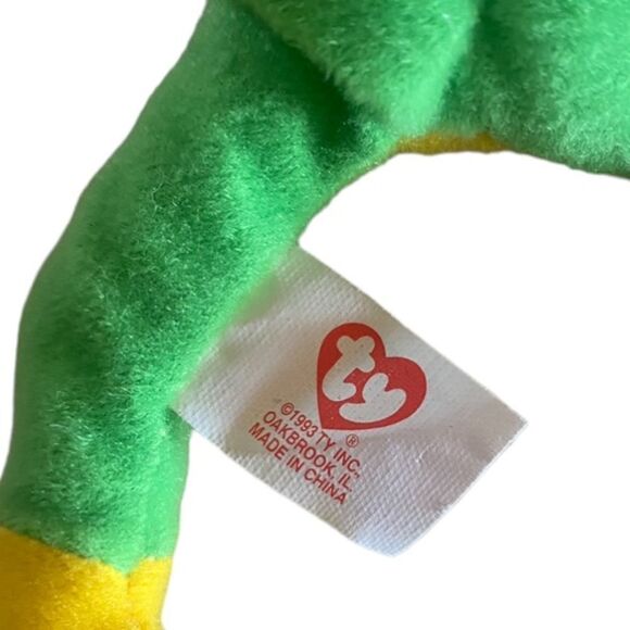 Teenie Beanie Babies Smoochy the Frog - Picture 4 of 4
